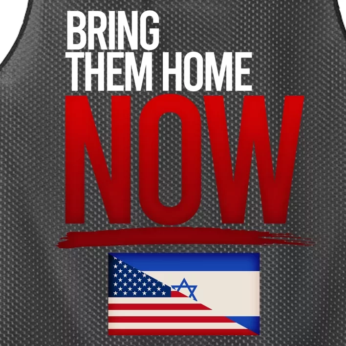 Bring Them Home Now Stand With Israel Mesh Reversible Basketball Jersey Tank