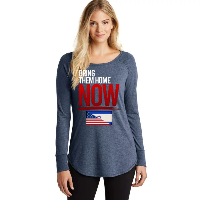 Bring Them Home Now Stand With Israel Women's Perfect Tri Tunic Long Sleeve Shirt