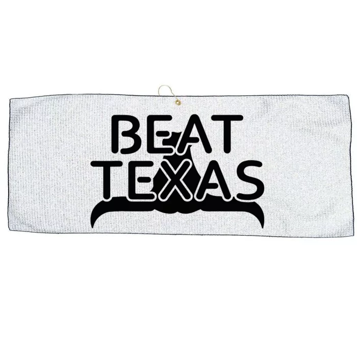 Beat Texas Horns Down Oklahoma Texas Red River Large Microfiber Waffle Golf Towel