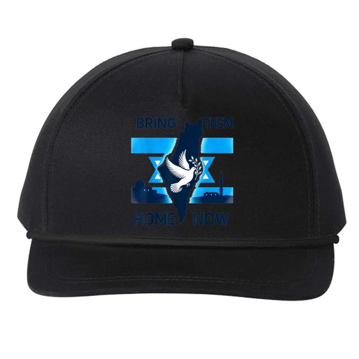 Bring Them Home Now! Stand With Israel Flag America Snapback Five-Panel Rope Hat