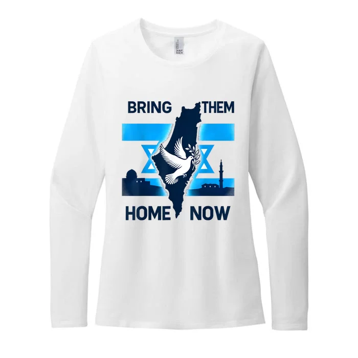 Bring Them Home Now! Stand With Israel Flag America Womens CVC Long Sleeve Shirt