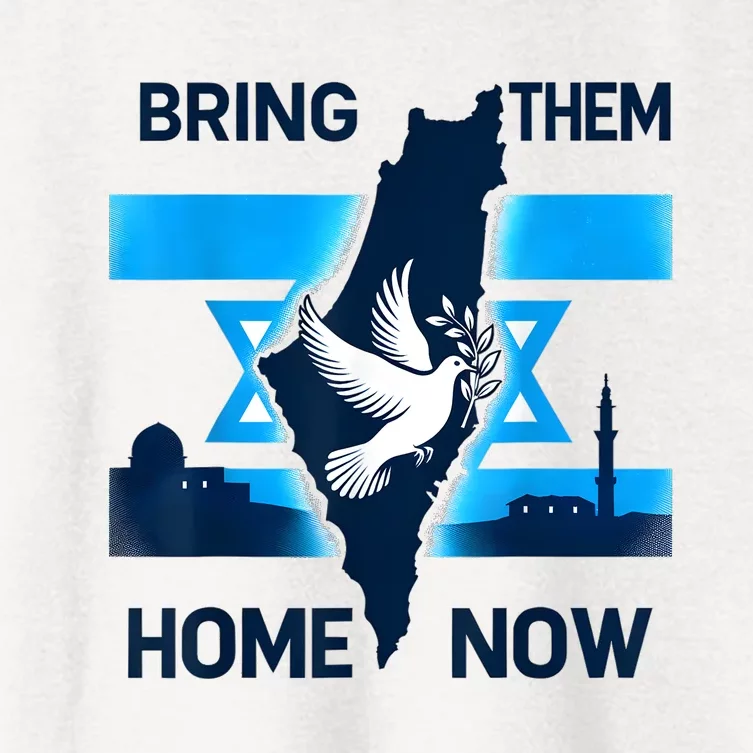 Bring Them Home Now! Stand With Israel Flag America Women's Crop Top Tee