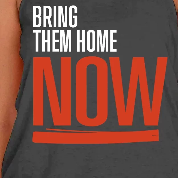 Bring Them Home Now Women's Knotted Racerback Tank