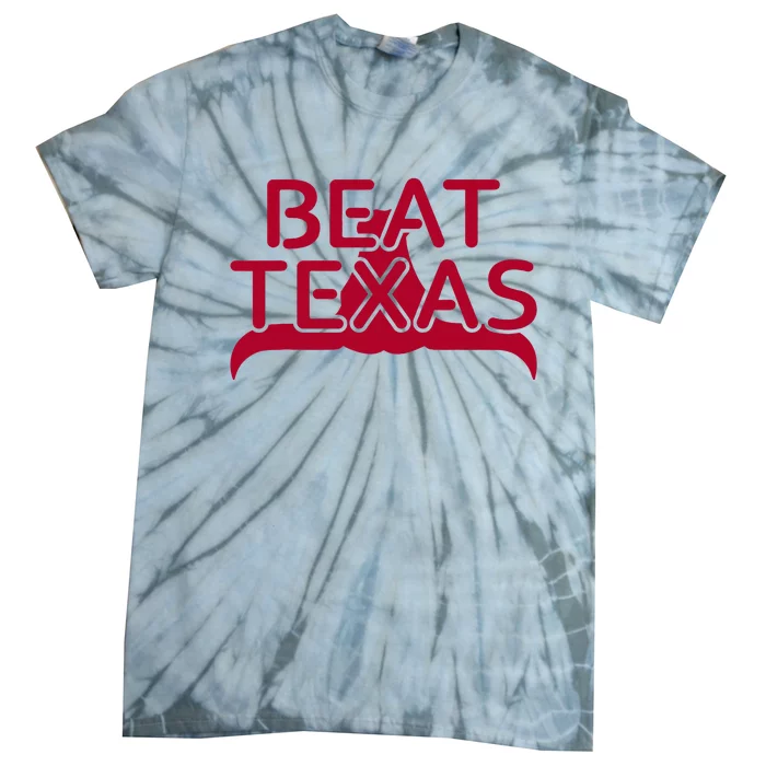 Beat Texas Horns Down Oklahoma Texas Red River Tie-Dye T-Shirt