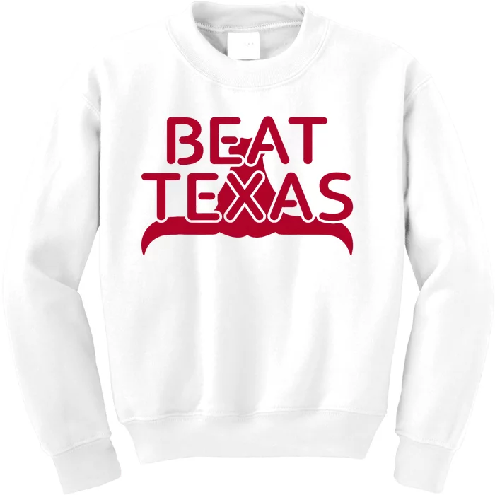 Beat Texas Horns Down Oklahoma Texas Red River Kids Sweatshirt