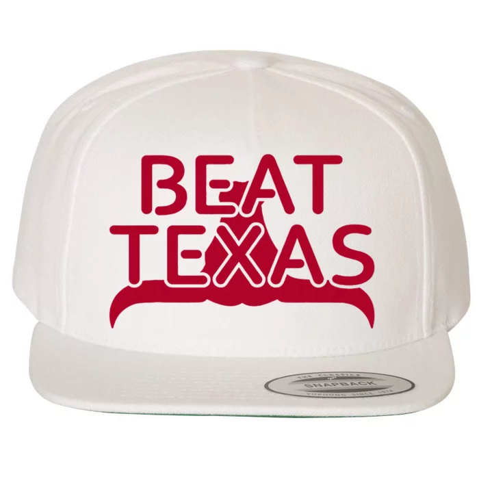 Beat Texas Horns Down Oklahoma Texas Red River Wool Snapback Cap