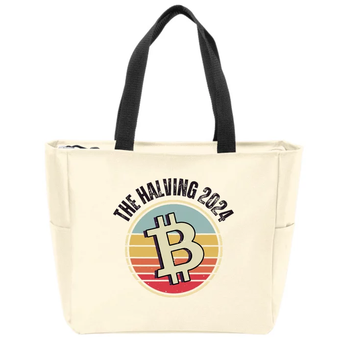 Bitcoin The Halving 2024 Zip Tote Bag