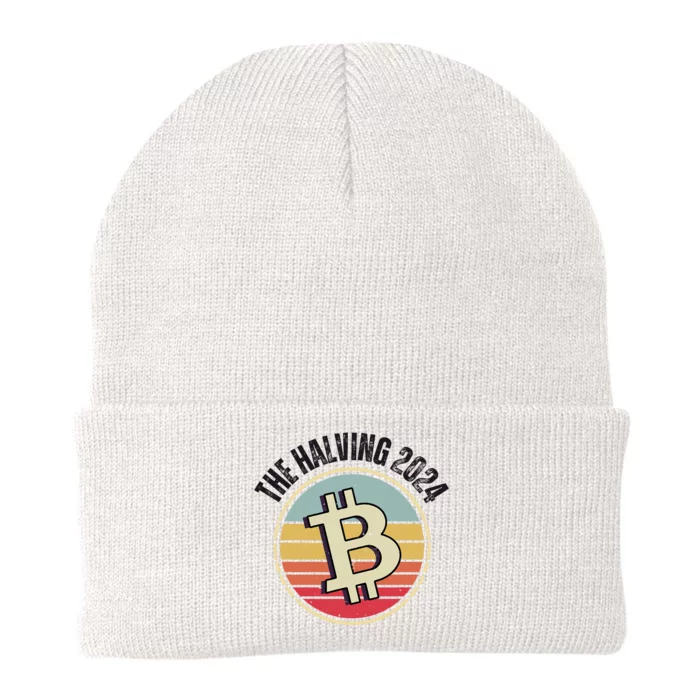 Bitcoin The Halving 2024 Knit Cap Winter Beanie