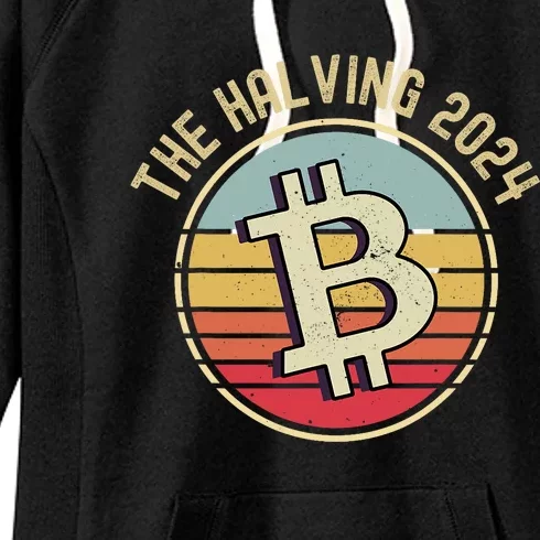 Bitcoin The Halving 2024 To The Moon Women's Fleece Hoodie