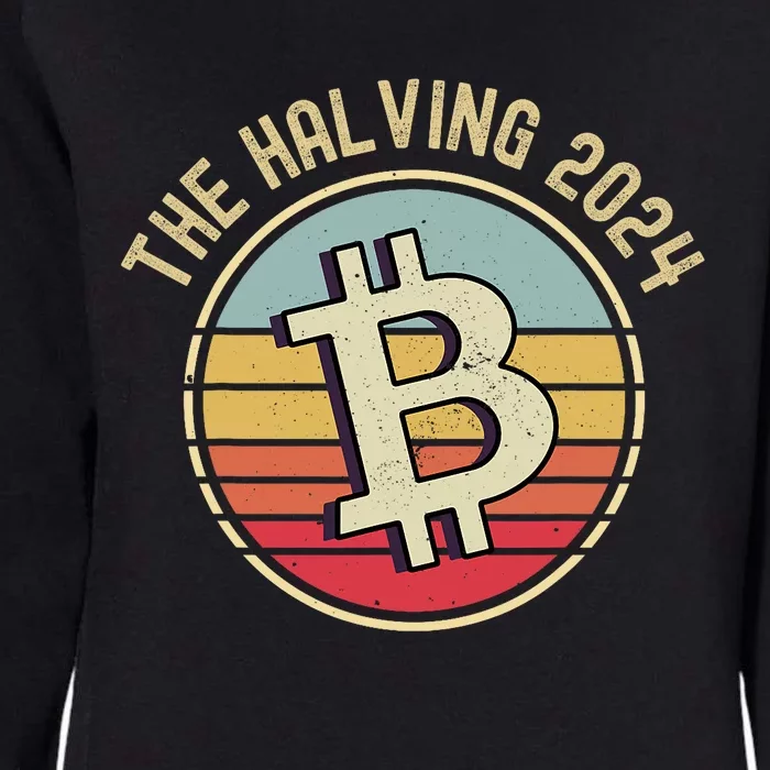 Bitcoin The Halving 2024 To The Moon Womens California Wash Sweatshirt