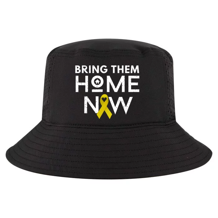 Bring Them Home Now Yellow Ribbon Heart Cool Comfort Performance Bucket Hat