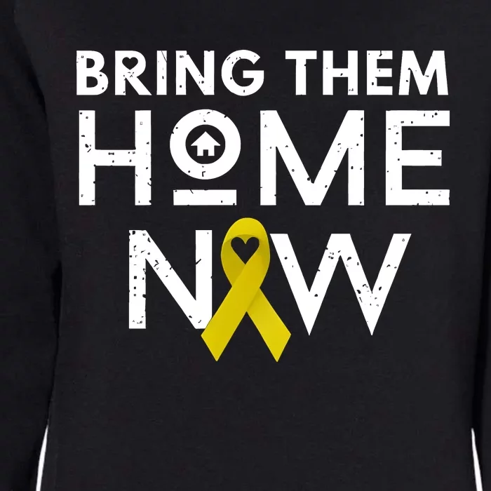 Bring Them Home Now Yellow Ribbon Heart Womens California Wash Sweatshirt