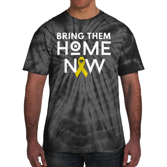 Bring Them Home Now Yellow Ribbon Heart Tie-Dye T-Shirt