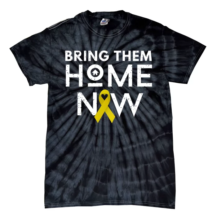 Bring Them Home Now Yellow Ribbon Heart Tie-Dye T-Shirt