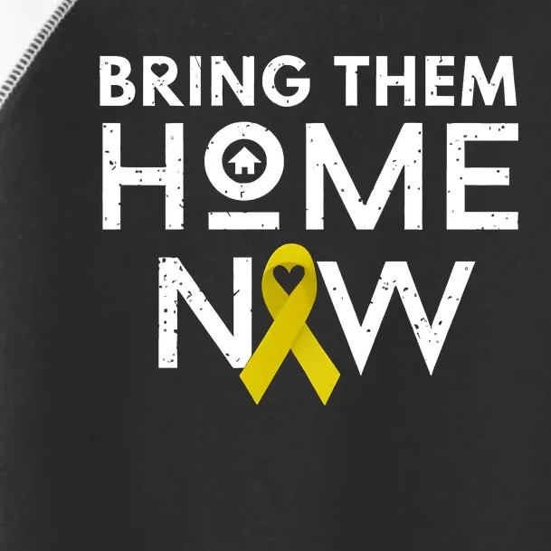 Bring Them Home Now Yellow Ribbon Heart Toddler Fine Jersey T-Shirt