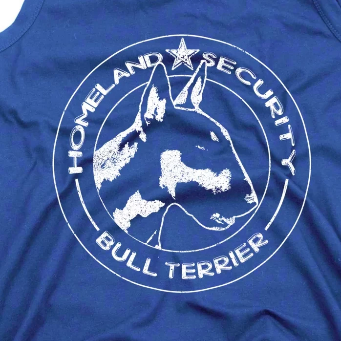 Bull Terrier Homeland Security Watchdog Guard Dog Security Gift Tank Top