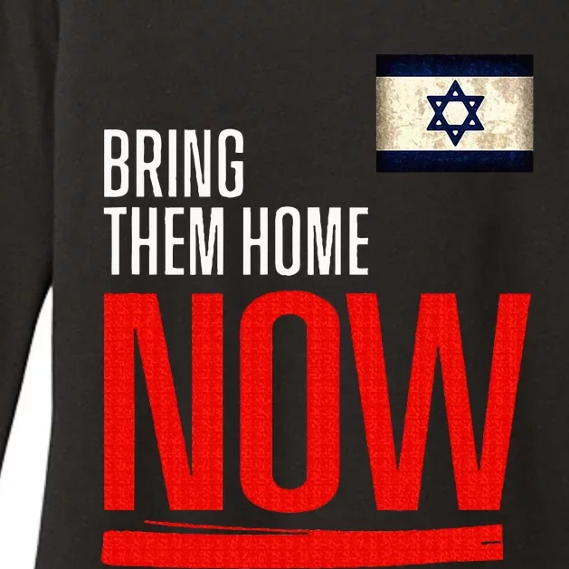 Bring Them Home Now! Stand With Israel Flag Womens CVC Long Sleeve Shirt