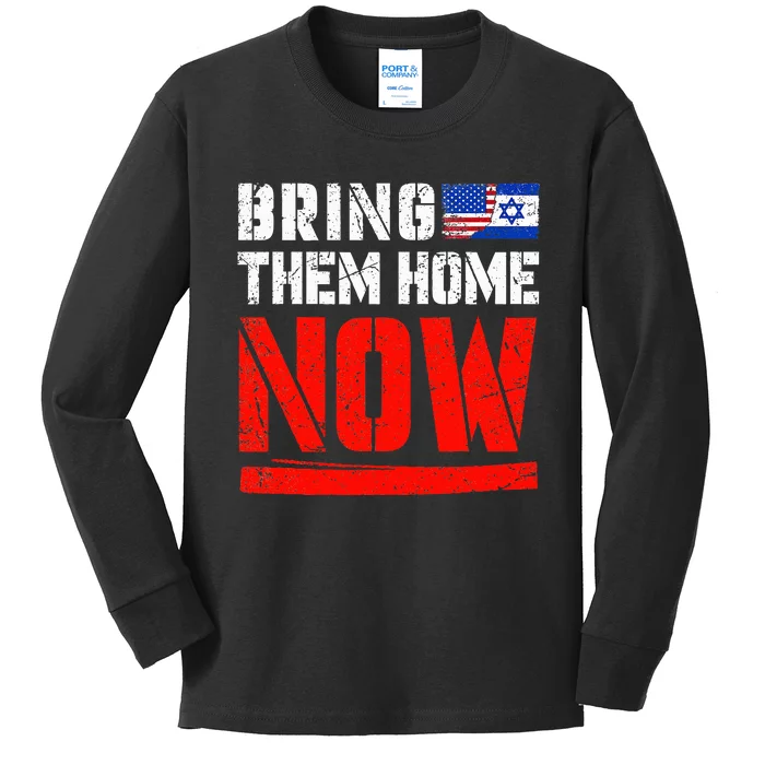 Bring Them Home Now Bring Them Back Kids Long Sleeve Shirt