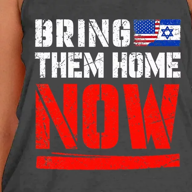 Bring Them Home Now , Bring Them Back , Israel Strong Women's Knotted Racerback Tank