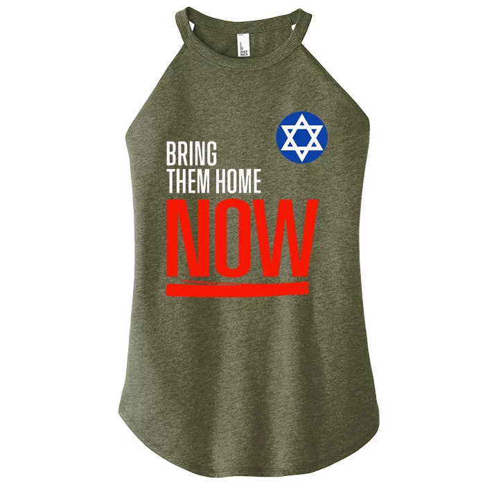 Bring Them Home Now! Stand With Israel Star of David Women’s Perfect Tri Rocker Tank