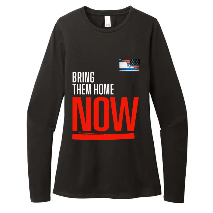 Bring Them Home Now! Stand With Israel Israel America Flag Womens CVC Long Sleeve Shirt