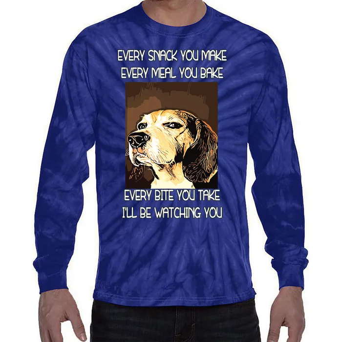 Beagles T I Will Be Watching You Tie-Dye Long Sleeve Shirt