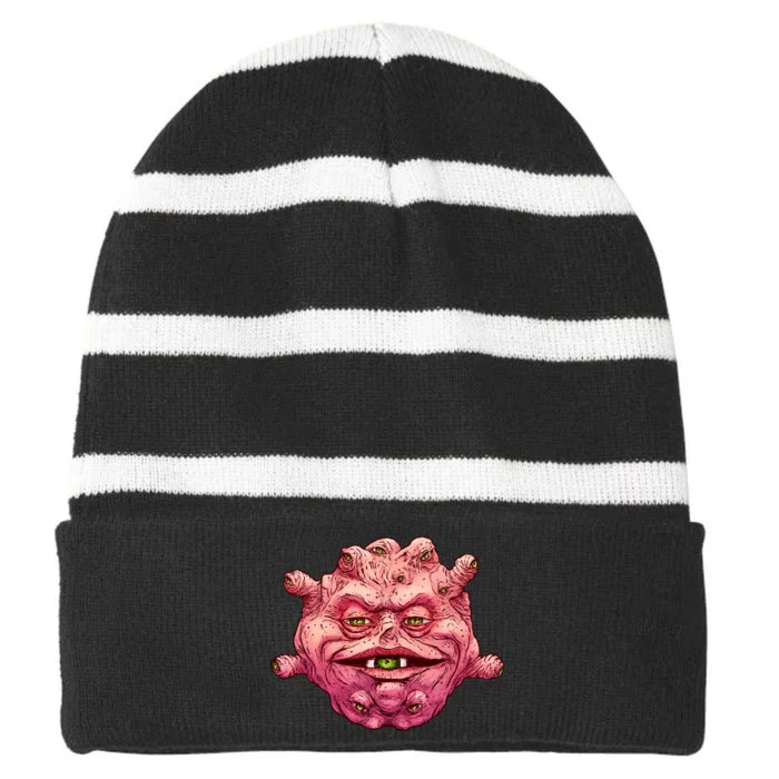 Big Trouble In Little China Guardian Eye Striped Beanie with Solid Band