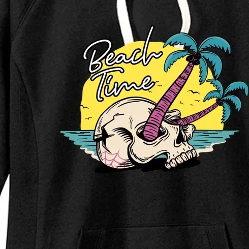 Beach Time Island Beach Funny Gift Women's Fleece Hoodie