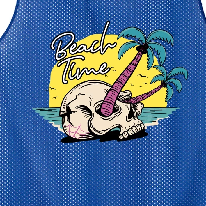 Beach Time Island Beach Funny Gift Mesh Reversible Basketball Jersey Tank