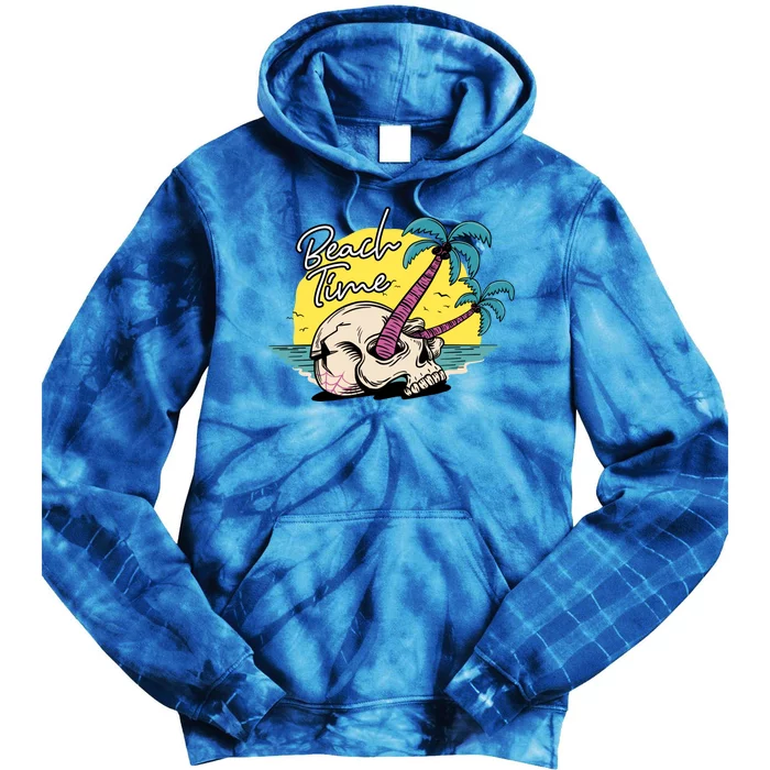 Beach Time Island Beach Funny Gift Tie Dye Hoodie