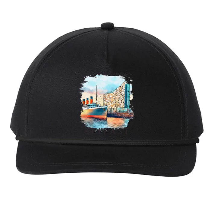 Belfast Travel Ireland Trip Souvenir You Had Me In Belfast Snapback Five-Panel Rope Hat