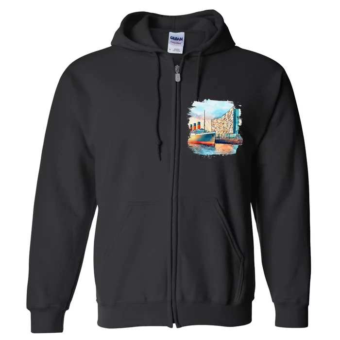 Belfast Travel Ireland Trip Souvenir You Had Me In Belfast Full Zip Hoodie