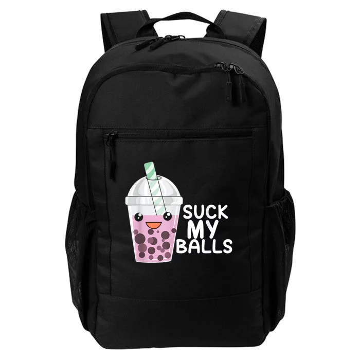 Boba Tea I Suck My Balls I Bubble Tea Anime Kawaii Meaningful Gift Daily Commute Backpack