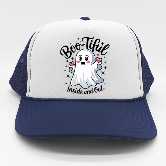 Boo Tiful Inside And Out – Cute Halloween Apparel Trucker Hat