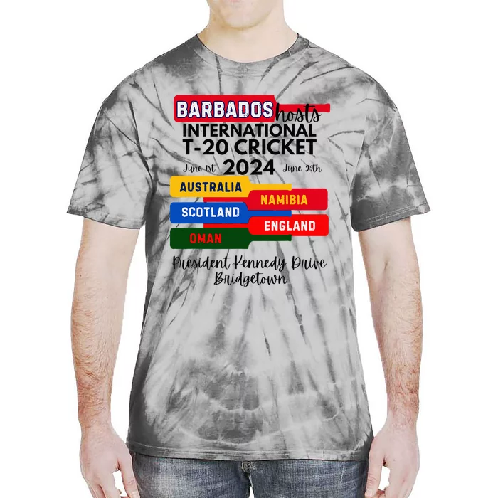 Barbados T20 International Cricket 2024 Tie-Dye T-Shirt