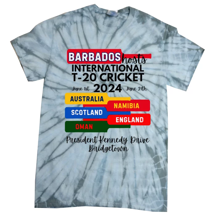 Barbados T20 International Cricket 2024 Tie-Dye T-Shirt