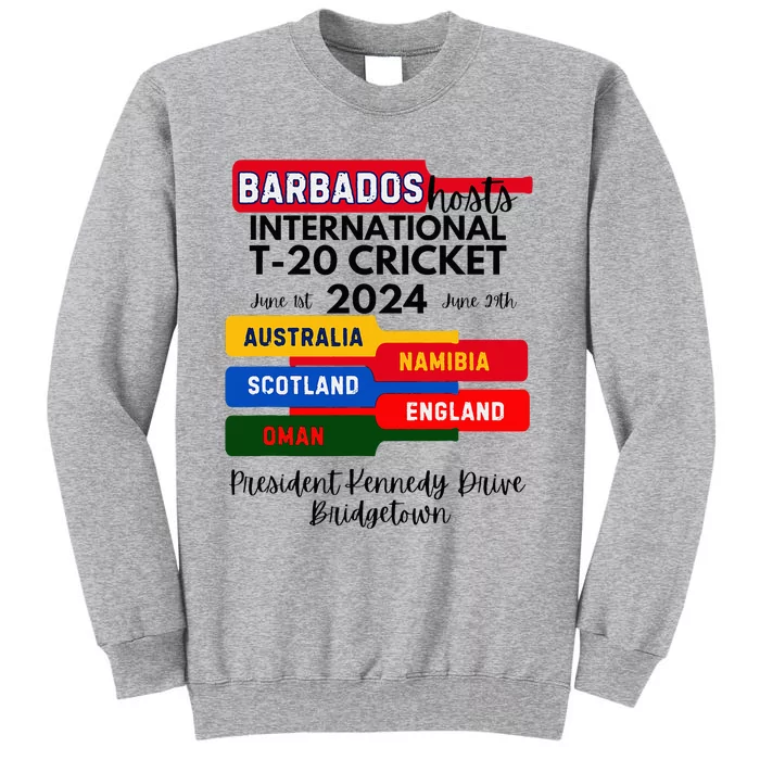 Barbados T20 International Cricket 2024 Tall Sweatshirt