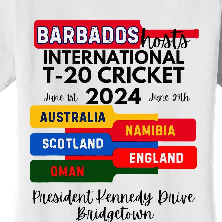 Barbados T20 International Cricket 2024 Women's T-Shirt