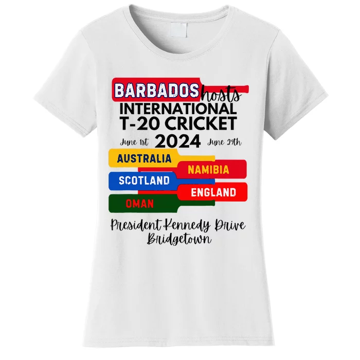 Barbados T20 International Cricket 2024 Women's T-Shirt