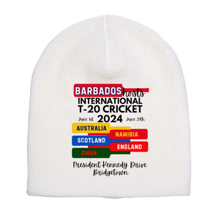 Barbados T20 International Cricket 2024 Short Acrylic Beanie