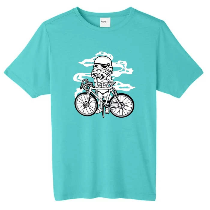 Bicycle Trooper Illustration ChromaSoft Performance T-Shirt