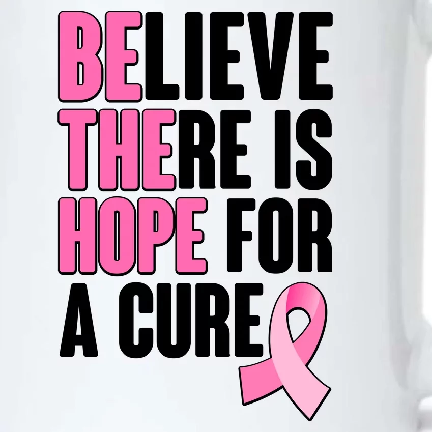 Believe There Is Hope For A Cure Be The Hope Breast Cancer Awareness Black Color Changing Mug