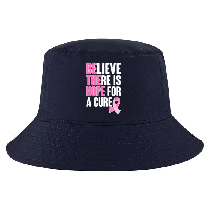 Believe There Is Hope For A Cure Be The Hope Breast Cancer Awareness Cool Comfort Performance Bucket Hat