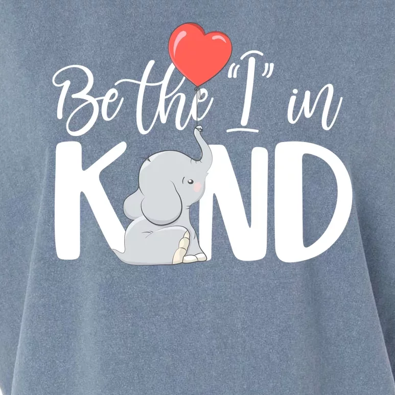 Be The I In Kind Cute Baby Elephant Garment-Dyed Women's Muscle Tee