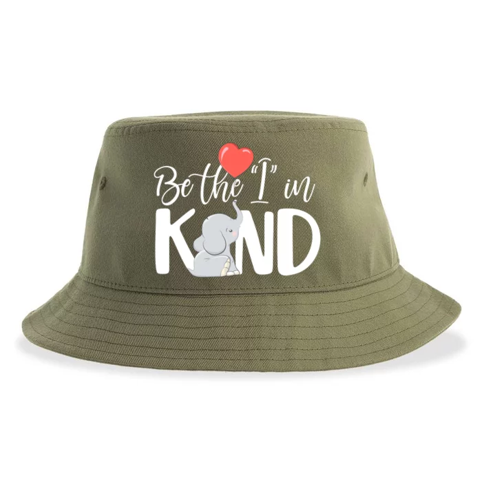 Be The I In Kind Cute Baby Elephant Sustainable Bucket Hat