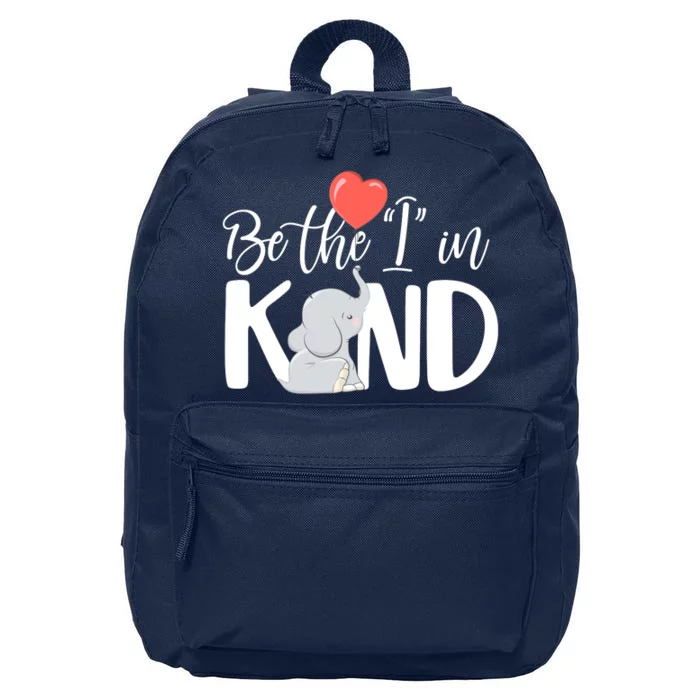 Be The I In Kind Cute Baby Elephant 16 in Basic Backpack