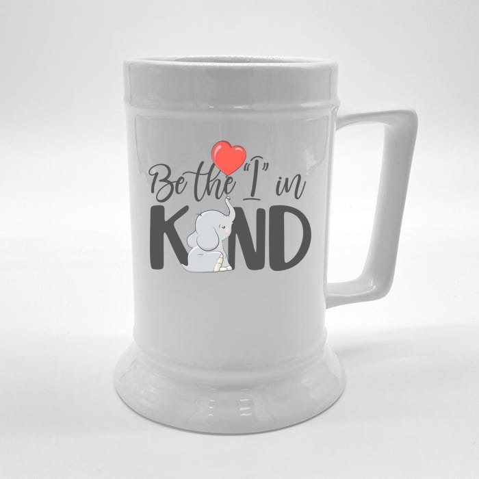 Be The I In Kind Cute Baby Elephant Front & Back Beer Stein