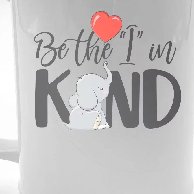 Be The I In Kind Cute Baby Elephant Front & Back Beer Stein