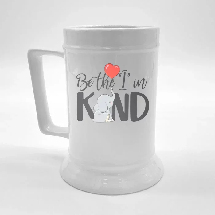 Be The I In Kind Cute Baby Elephant Front & Back Beer Stein