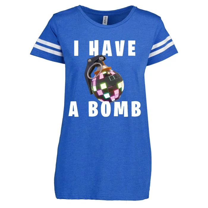 Bruh Tees I Have A Bomb Enza Ladies Jersey Football T-Shirt